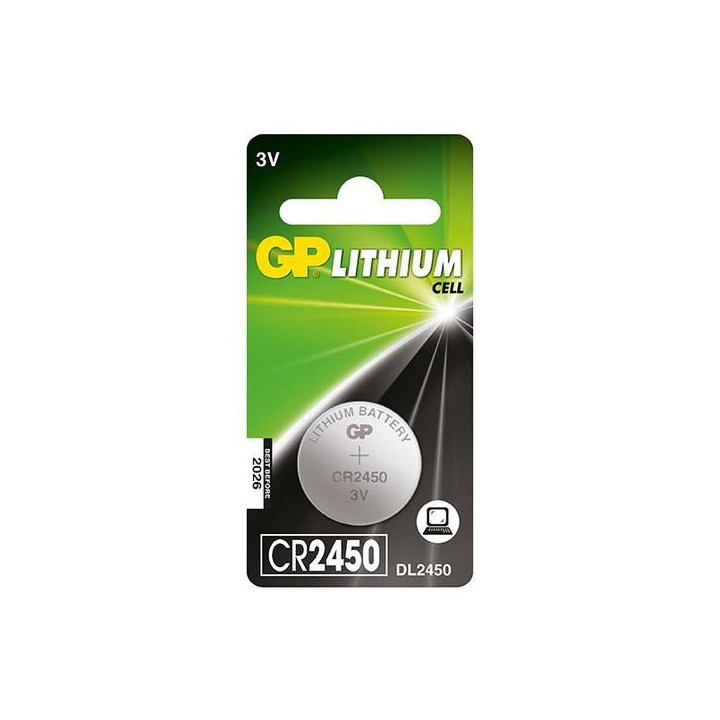 GP LITHIUM BUTTON CELL CR2450
