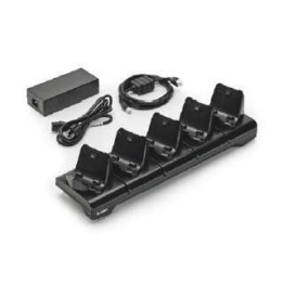 Zebra 5-slot printer docking cradle,