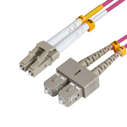 MicroConnect LC/UPC-SC/UPC 2m OM4 Fibre