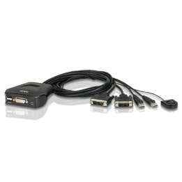 Aten CS22D 2-Port Cable KVM Switch