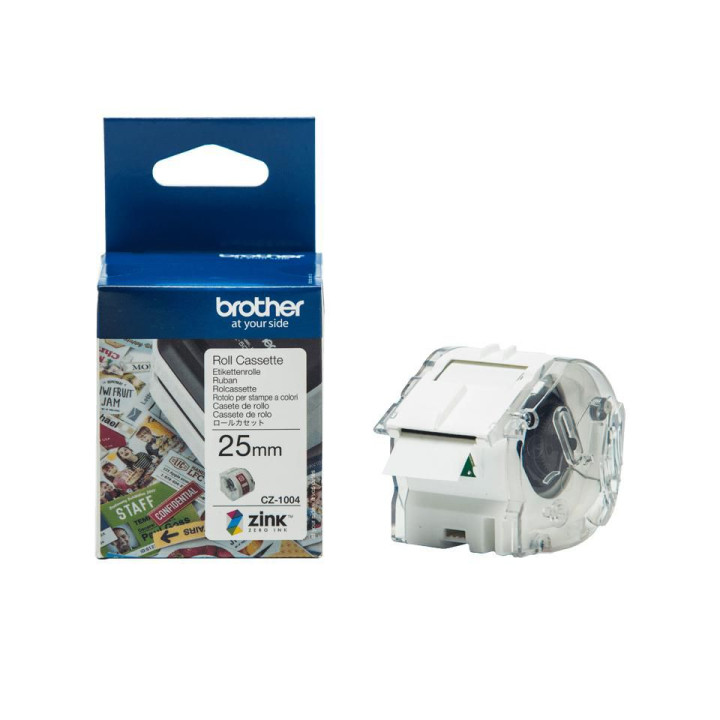 Brother 25mm white tape - 5m.