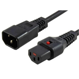 MicroConnect Powercord C13 IEC Lock - C14