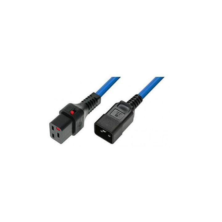 MicroConnect Powercord C19 IEC Lock - C20