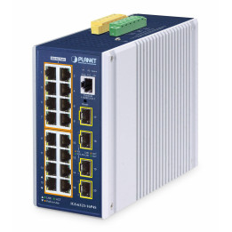 Planet IP30 DIN-rail Ind. L3 16 Port