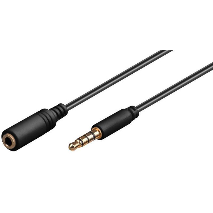 MicroConnect Headphone & Audio Cable, 1m