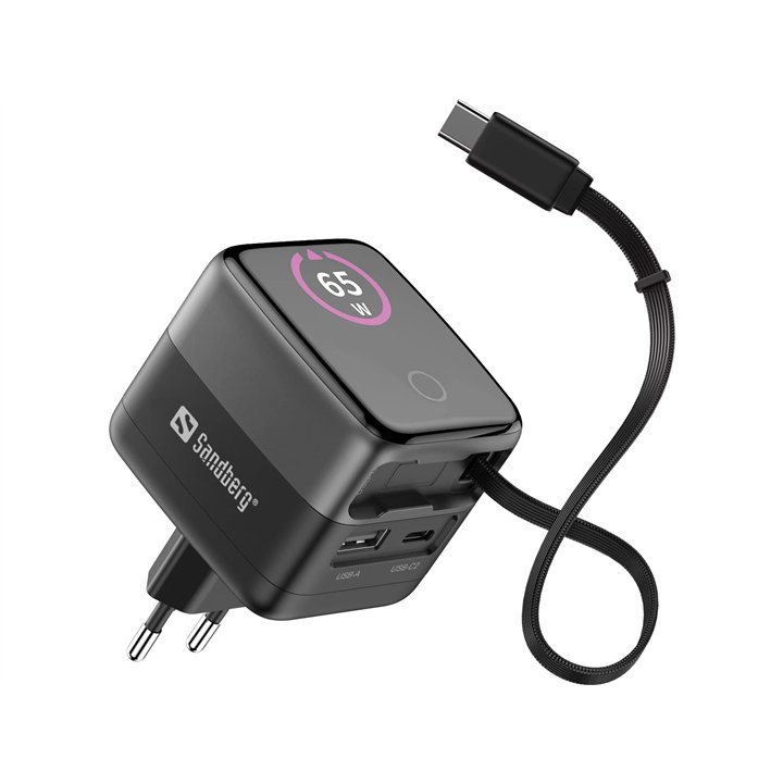 Sandberg Charger PD65W Display + Cable