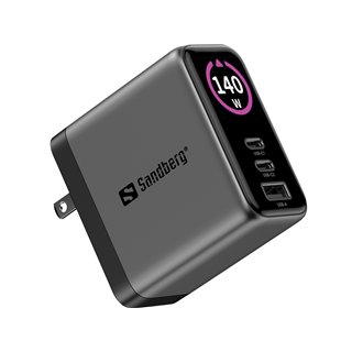 Sandberg Travel Charger PD140W Display