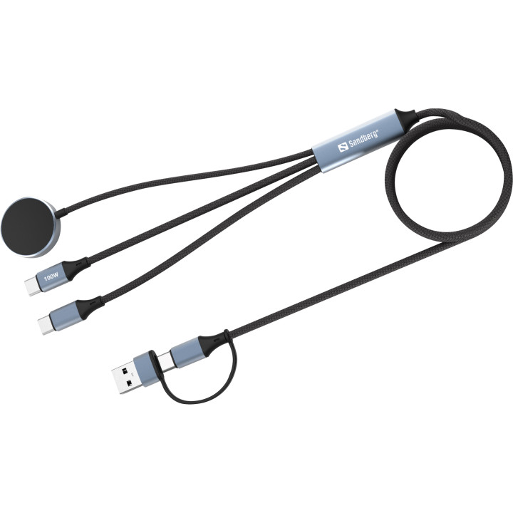 Sandberg 3in1 Travel Charge Cable 100W