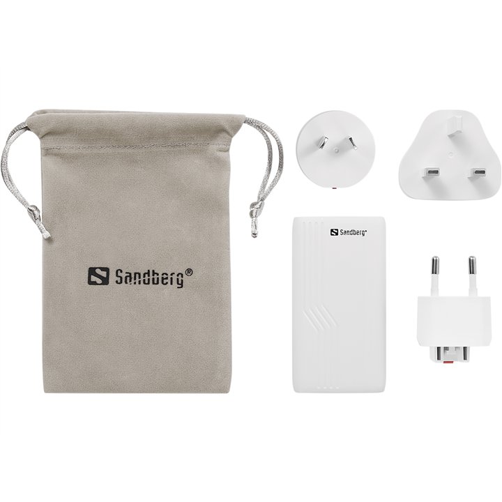 Sandberg 4in1 TravelCharger 65W White