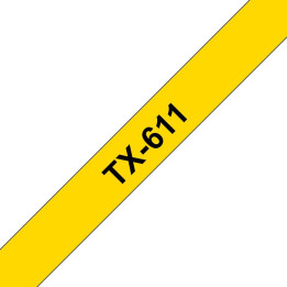 Brother Tape Black on Yellow 6mm