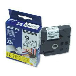 Brother P-Touch Tape Black on White