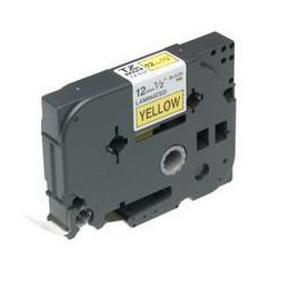 Brother Tape Black on Yellow
