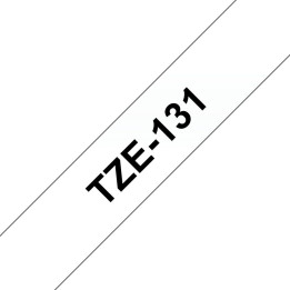 Brother TZE131 12MM BLACK ON CLEAR