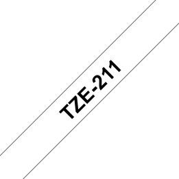 Brother Tape Black on White 6mm