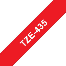 Brother Tape White on Red 12mm