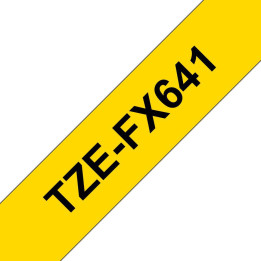 Brother Tape Black on Yellow 18mm