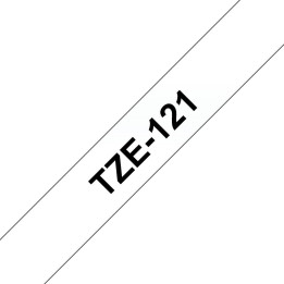 Brother TZE121 9MM BLACK ON CLEAR TAPE