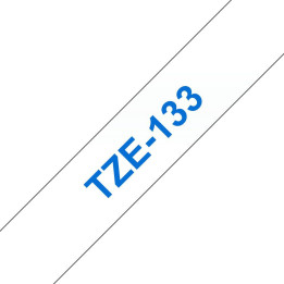 Brother Tape Blue on Clear 12mm