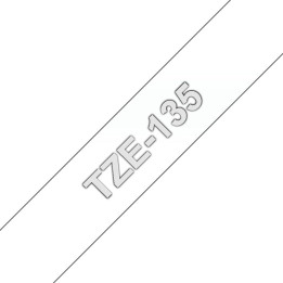 Brother Tape White on Clear 12mm