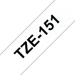 Brother TZE151 24MM BLACK ON CLEAR