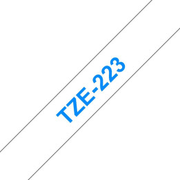 Brother Tape Blue on White 9mm
