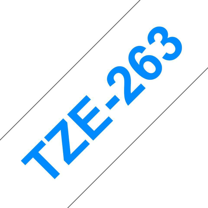 Brother Tape Blue on White 36mm