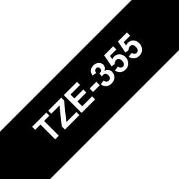 Brother Tape White on Black 24mm