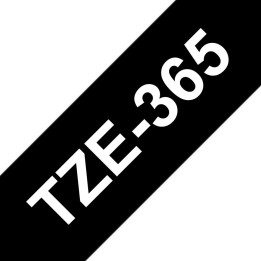 Brother Tape White on Black 36mm