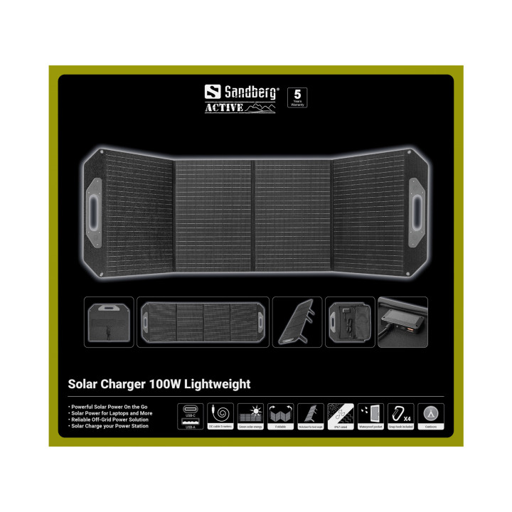 Sandberg Solar Charger 100W Lightweight
