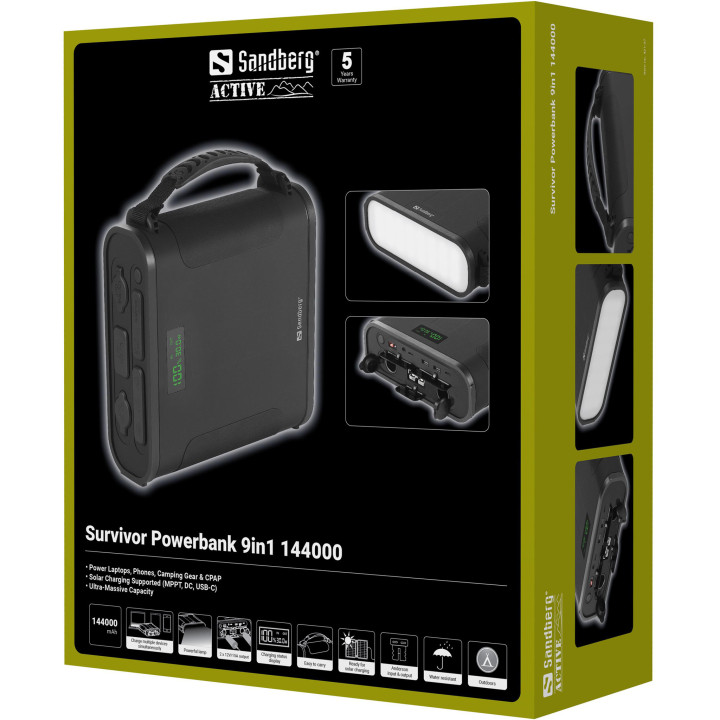Sandberg Survivor Powerbank 9in1 144000