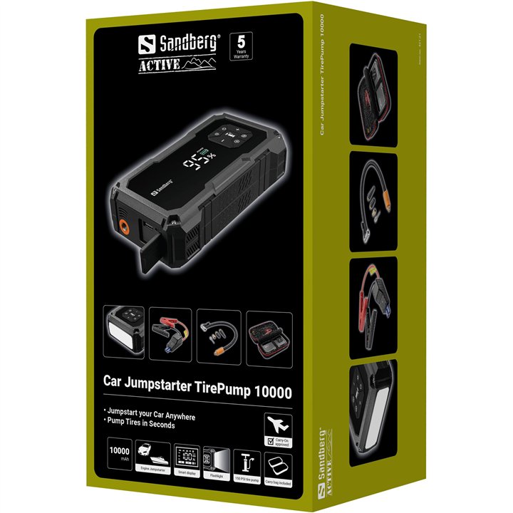 Sandberg Car Jumpstarter TirePump 10000