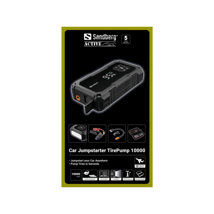 Sandberg Car Jumpstarter TirePump 10000