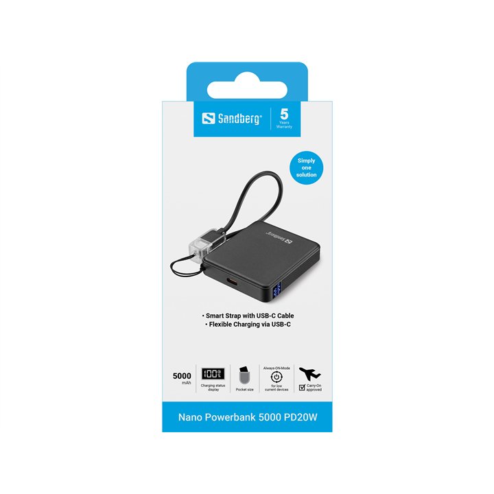 Sandberg Survivor Nano Powerbank 10000