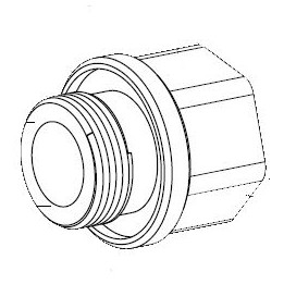Bosch Adapter, M25 to 3/4"NPT,
