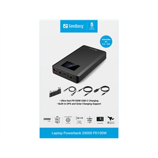Sandberg Laptop Powerbank 20000 PD100W