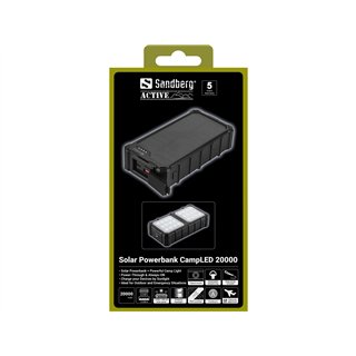 Sandberg Solar Powerbank CampLED 20000