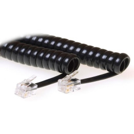 MicroConnect RJ10-RJ10 4M M/M Black