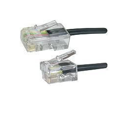 MicroConnect Modular RJ11-RJ45 2M M/M Black