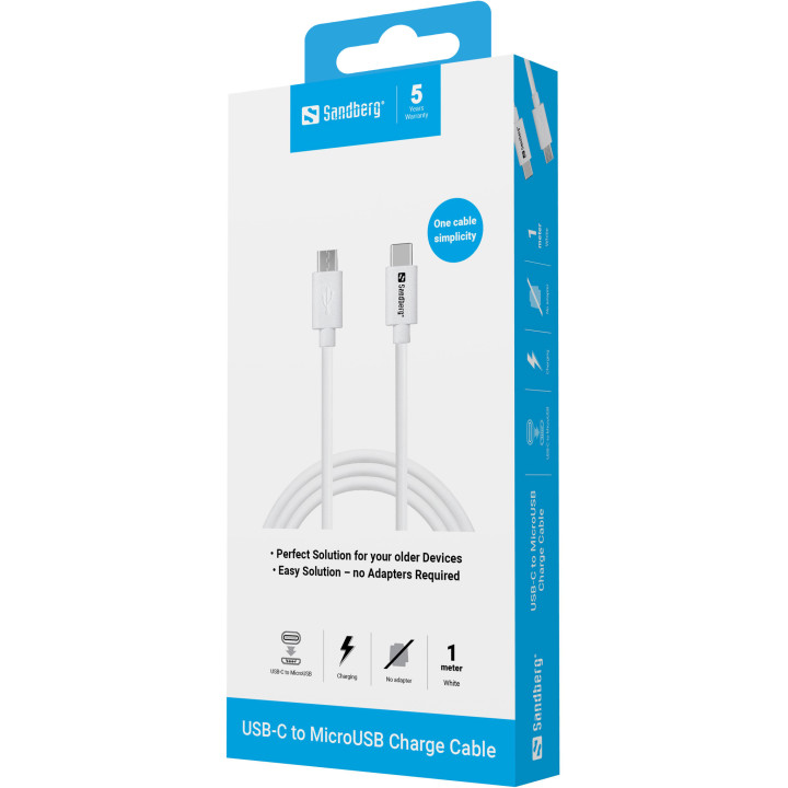 Sandberg USB-C to MicroUSB Charge