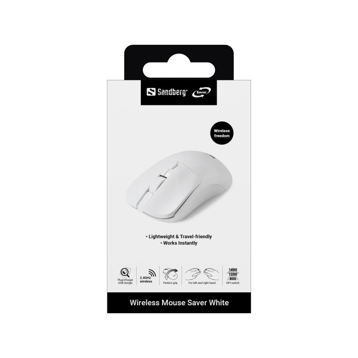 Sandberg Wireless Mouse Saver White
