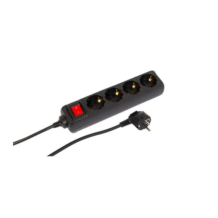 4-way Schuko Socket on/off