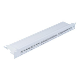 MicroConnect CAT6a 24 port 19" Patch Panel,