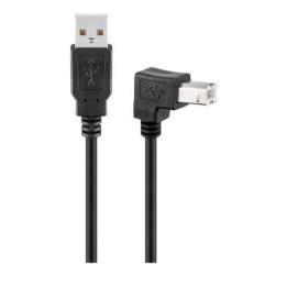 MicroConnect USB2.0 A-B 1.8m M-M, Black