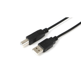 MicroConnect USB2.0 A-B 5m M-M Black