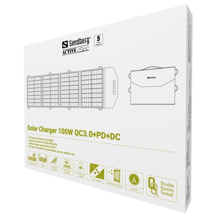 Solar Charger 100W QC3.0+PD+DC