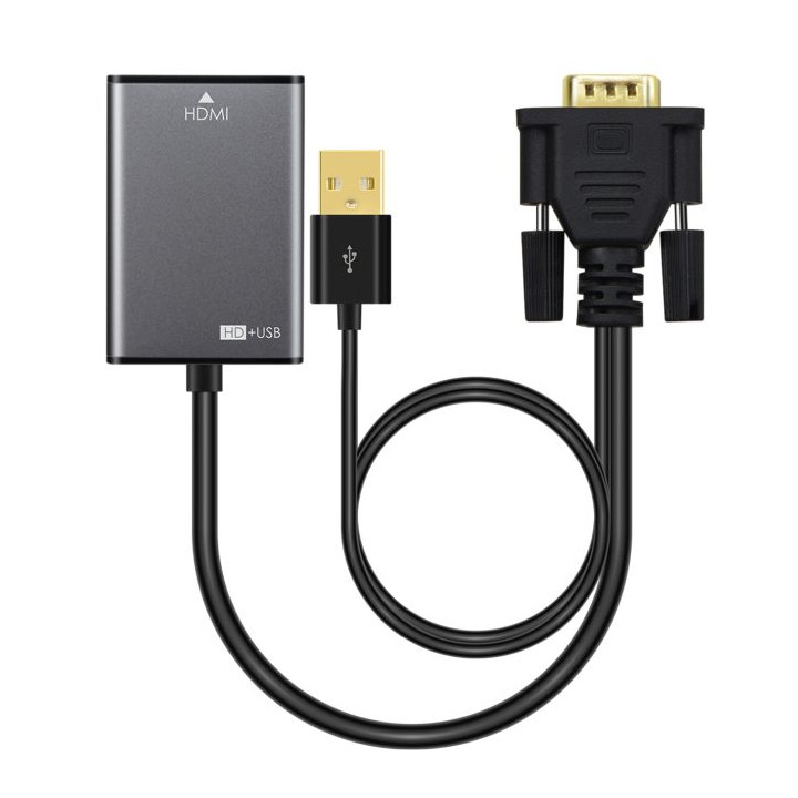 MicroConnect Adapter VGA 15pin - HDMI M-F