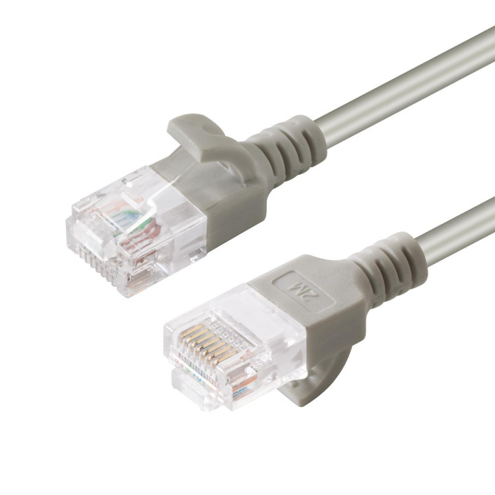 MicroConnect U/UTP CAT6A Slim 2M Grey