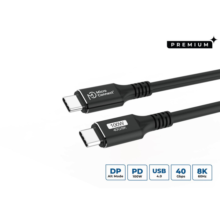MicroConnect USB-C to USB-C cable 0.5m