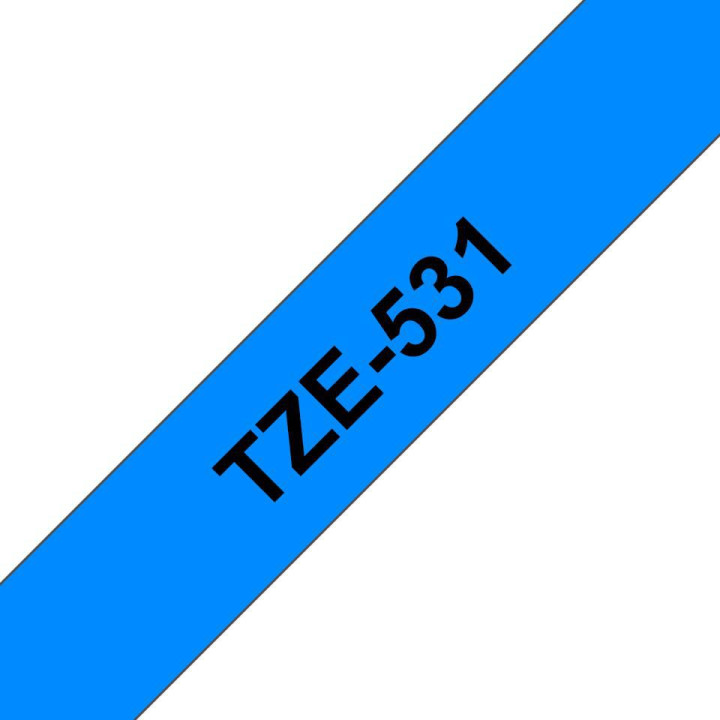 Brother TZE531 12MM BLACK ON BLUE TAPE