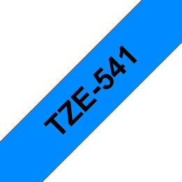Brother Tape Black on Blue 18mm
